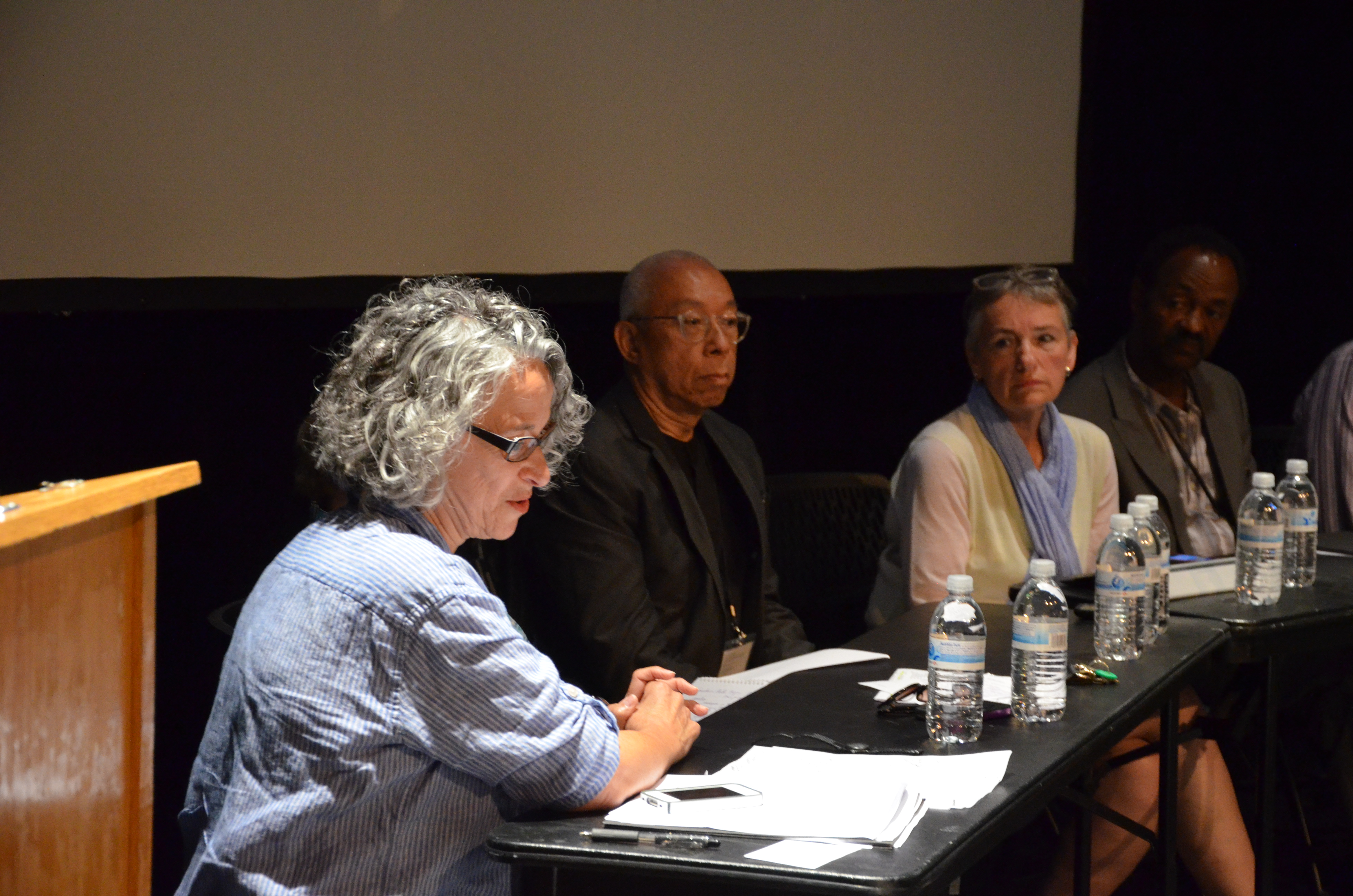 Photo of table read at Convening on Global Performance, Civic Imagination, and Cultural Diplomacy