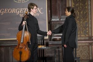 Joshua Roman and Anna Deavere Smith