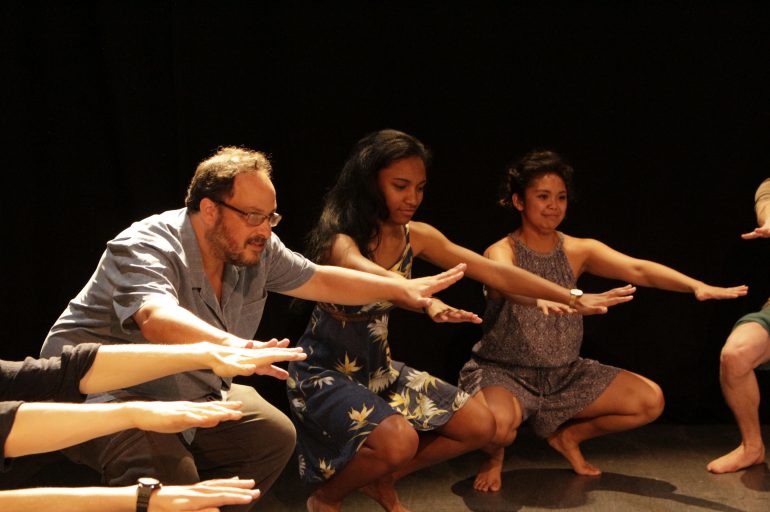 Photo of workshop with Derek Goldman at Student Festival and ITI World Congress