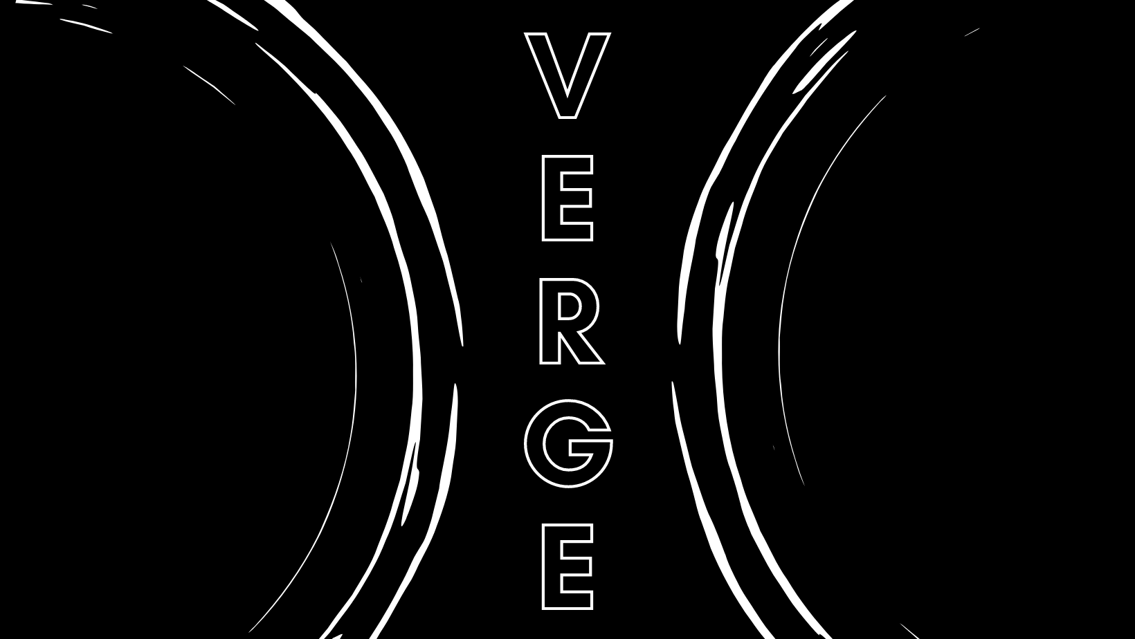 Photo of VERGE text/logo