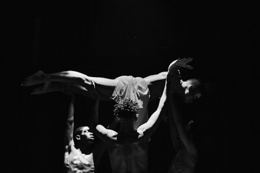 [“East African Bolero” Amizero dance company/choreography by Ruzibiza Wesley, Rwanda/ photo by Leslie Akanyonyi]